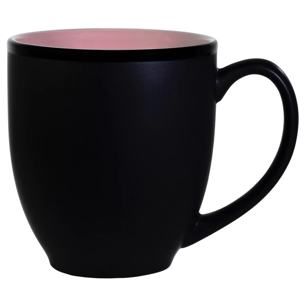 Hilo Bistro Two-Tone Matte Mug: Pink (16 Oz.) 1