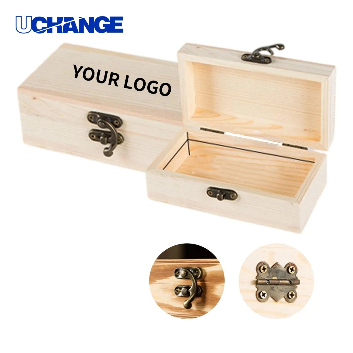 Bamboo Jewelry Box with Velvet Interior 1