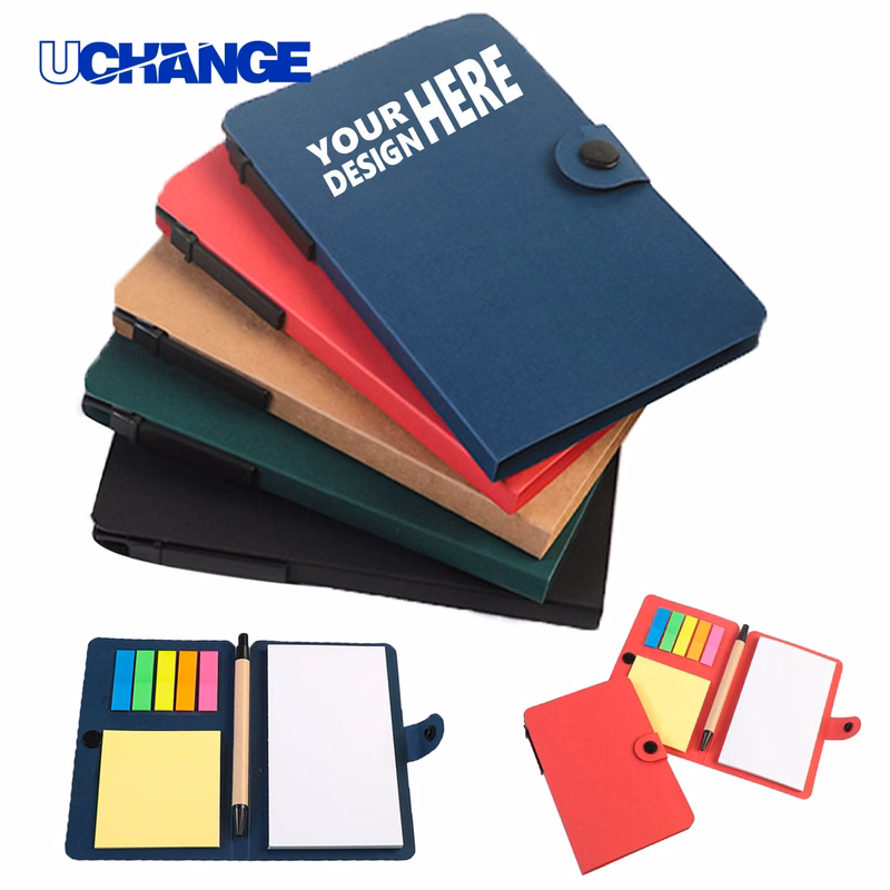 Button-Type Memo Pad Combo with Pen