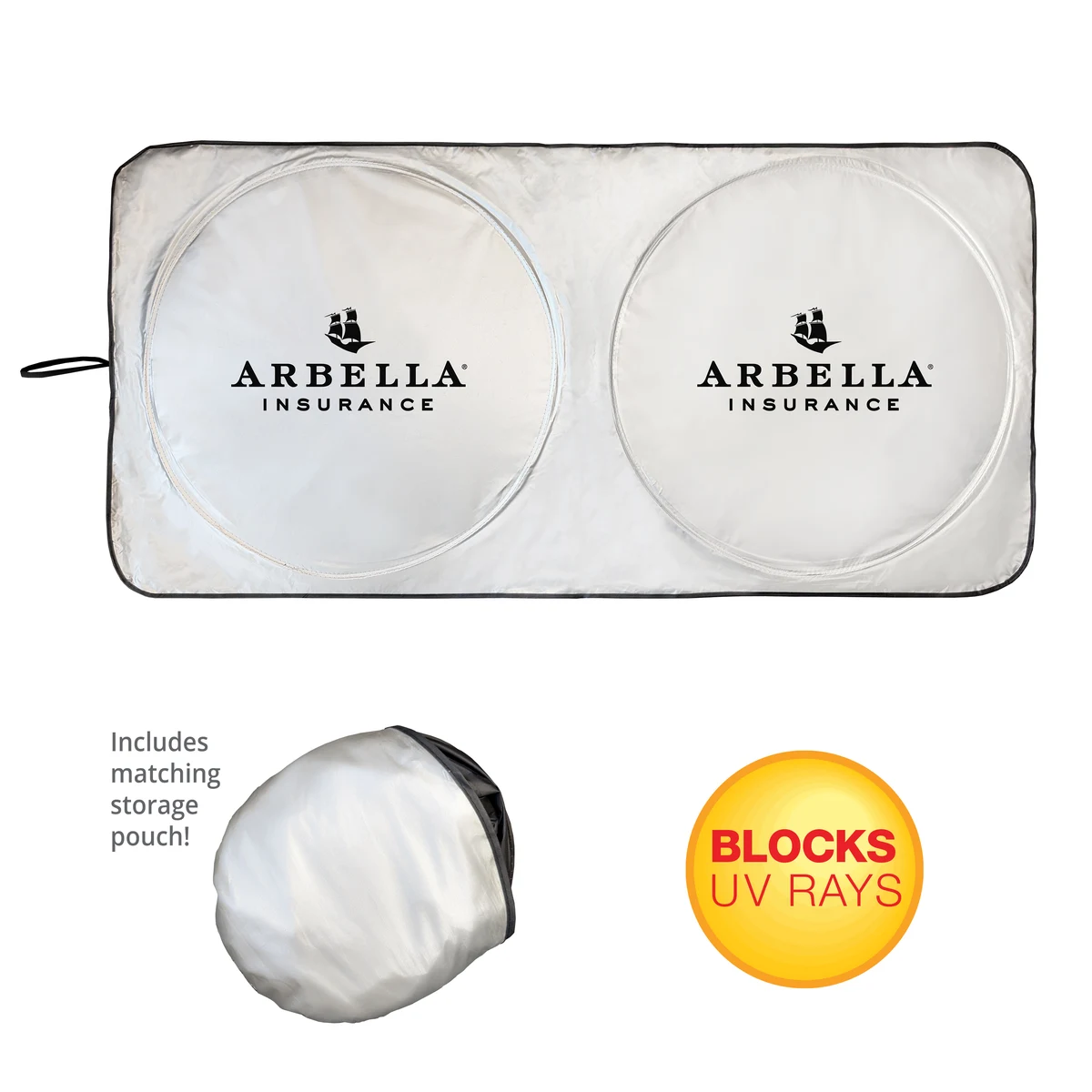 The Car Shade - UV Windshield Sunshade with Pouch 1