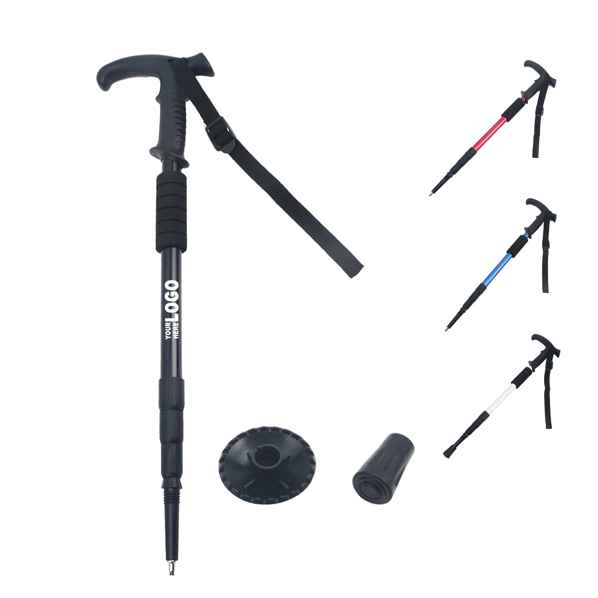Compact 4-Section Walking Stick 1