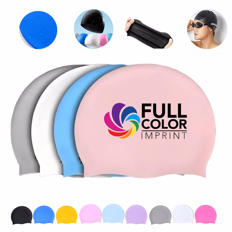 Waterproof Tear Resistant Flexible Silicone Swim Cap