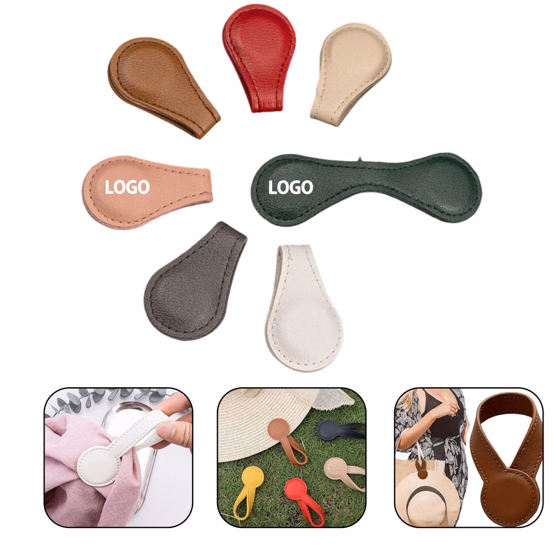 Magnetic PU leather cap clip