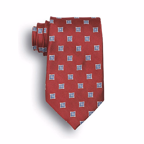 Red Vasari Polyester Tie