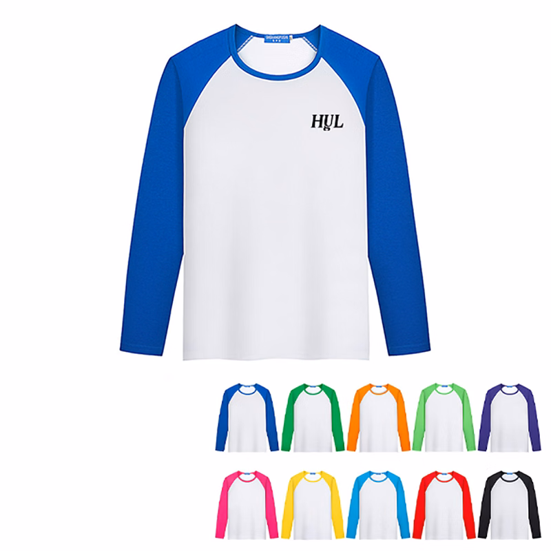Unisex Long-Sleeve Colorblock Raglan