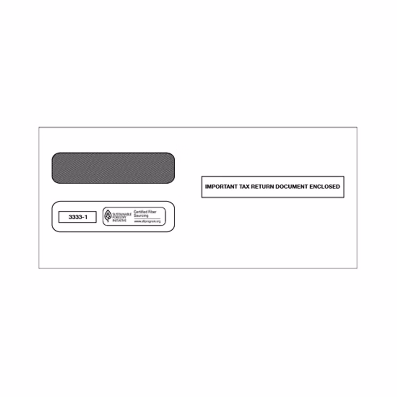 Envelopes, Double-Window, Laser W-2 - 25/pk