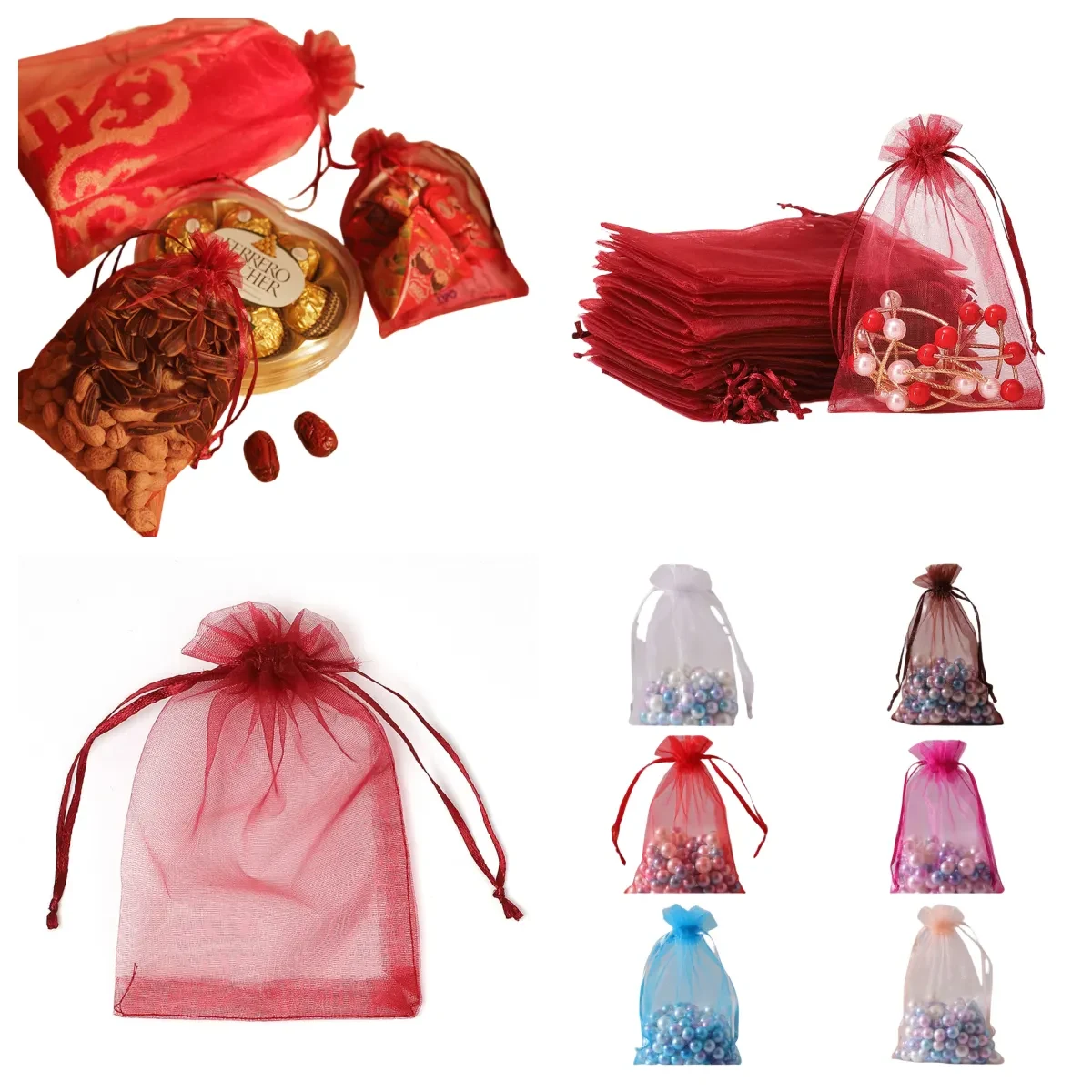 Drawstring Organza Gift Bags Packaging 1