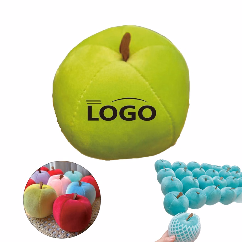Cute Apple Shaped Plush Stress Toy