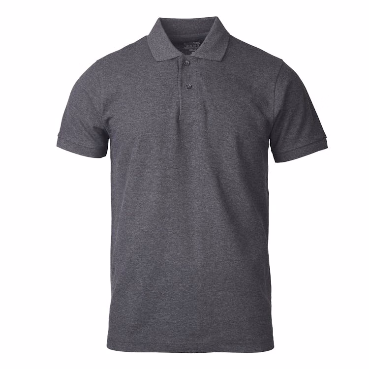 Men's Slim Polo Uniform Shirts - XL Charcoal Gray