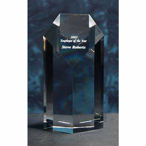 Pentagonal Tower Crystal Award