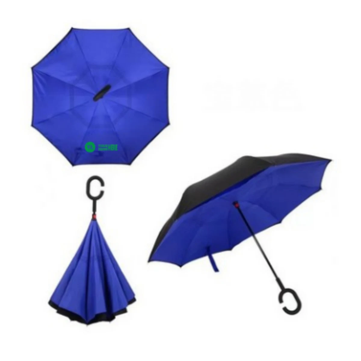Car Inverted Umbrella With C-Shape Handle 2 Layers 1