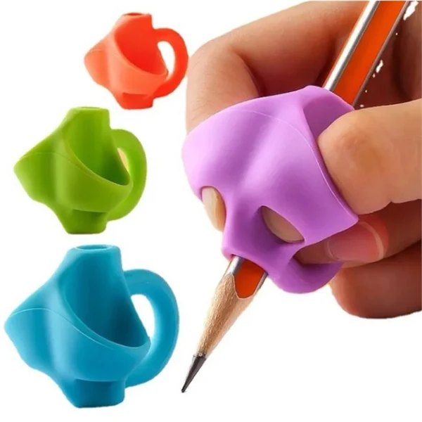 Custom Silicone Pencil Grip — Ergonomic Full-Color Posture Training for Young Learners 1