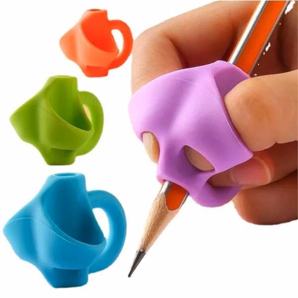 Custom Silicone Pencil Grip — Ergonomic Full-Color Posture Training for Young Learners