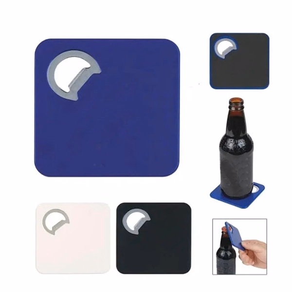 Square Coaster and Bottle Opener