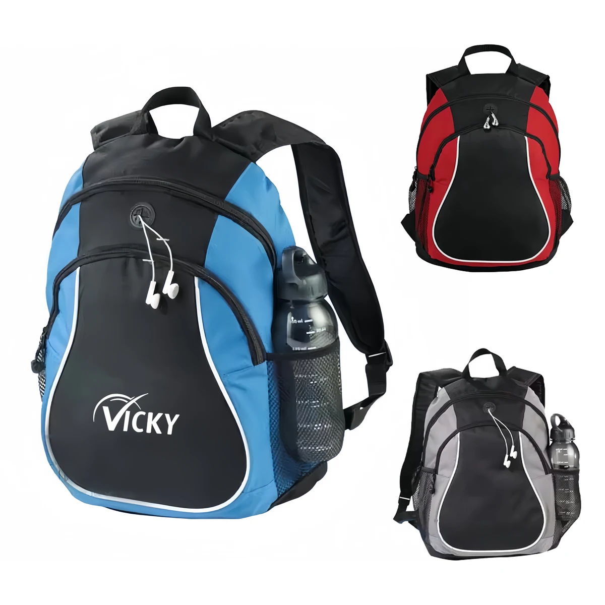 Retro Sports Backpack School Collegiate w/ Earphones Slot 1