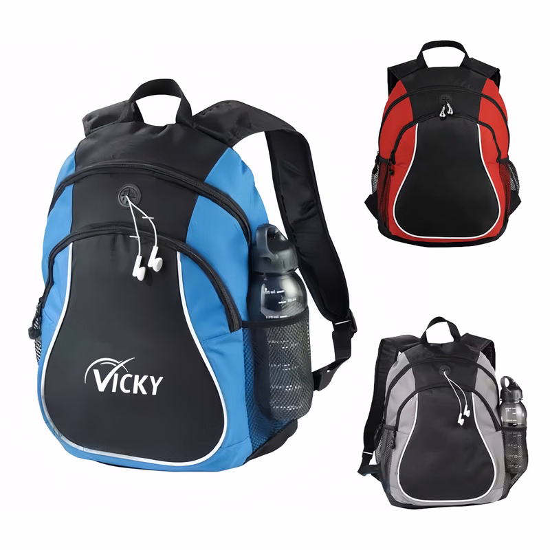 Retro Sports Backpack School Collegiate w/ Earphones Slot