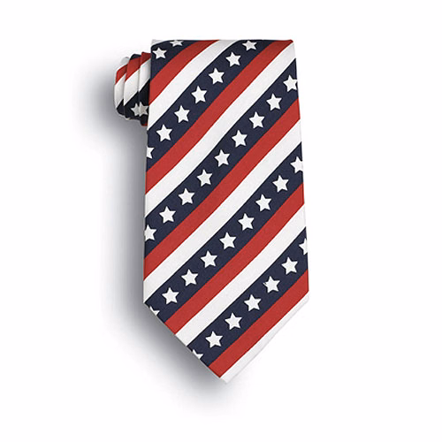 Stars & Stripes Patriotic Tie