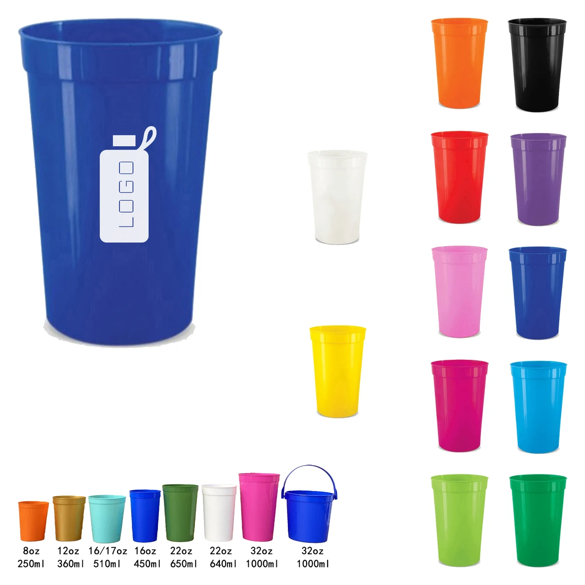 MOQ 50pcs Enduring Event Plastic Tumbler 1