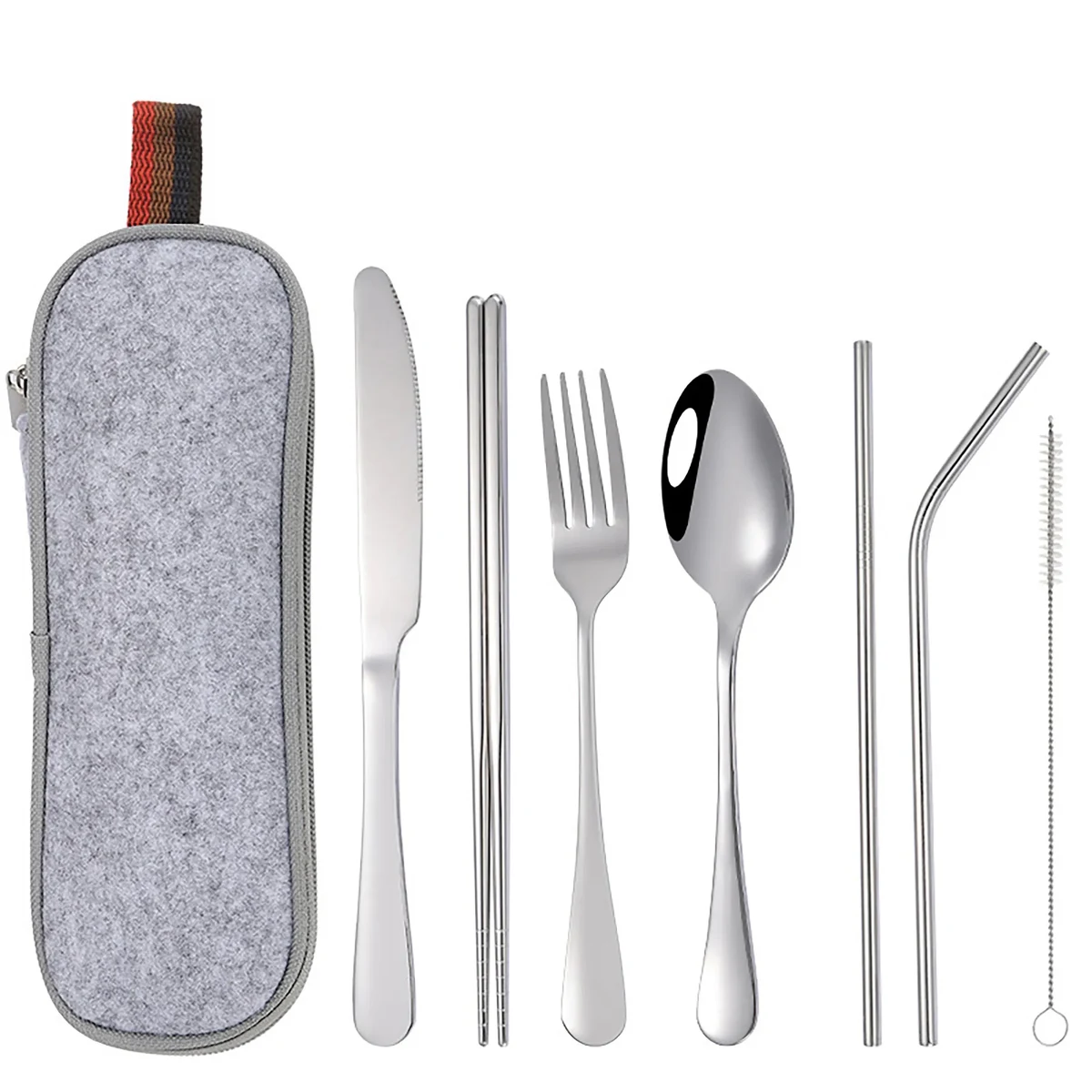 Portable Stainless Steel Tableware Set 8 Pieces 1
