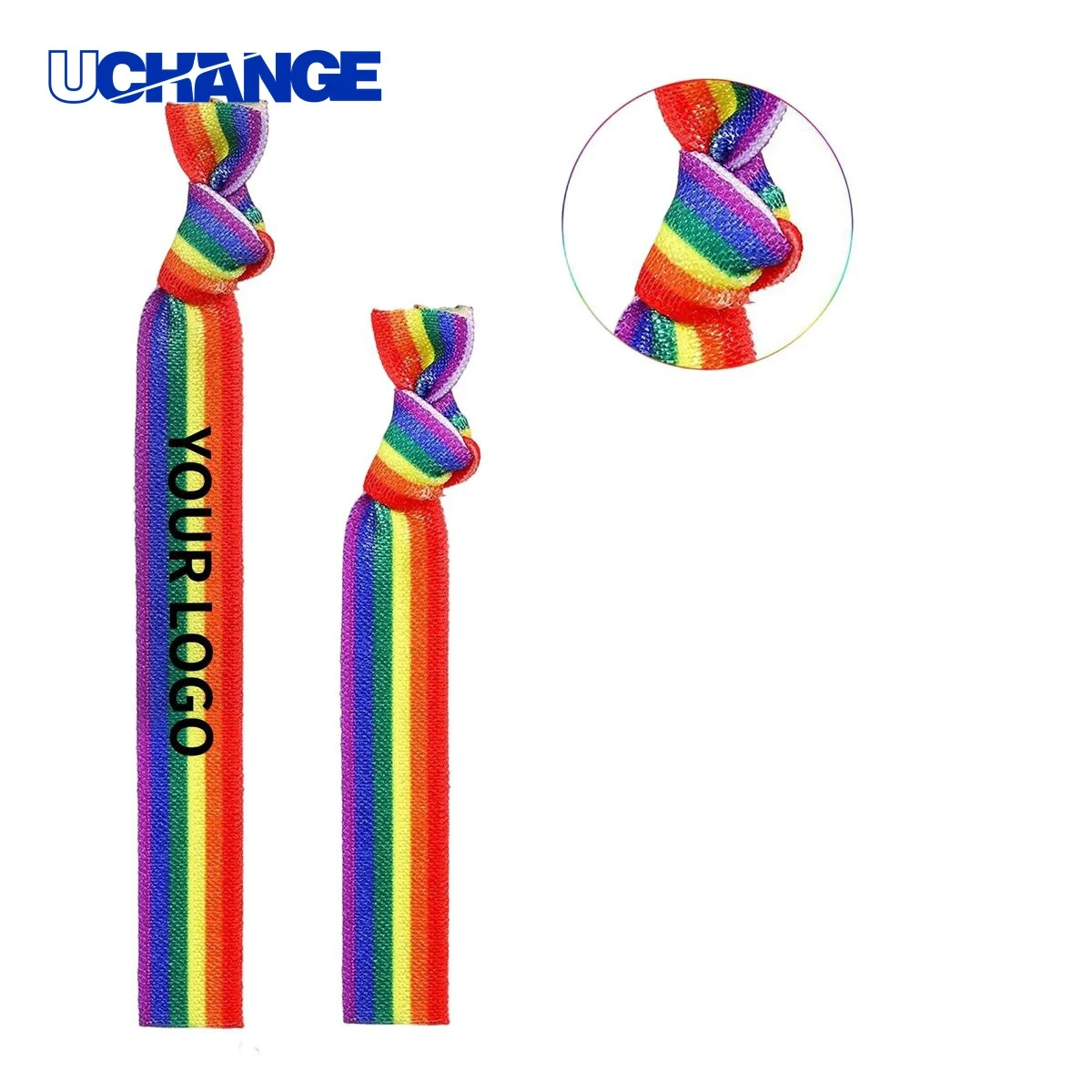 Rainbow Elastic Wristband for Parties 1