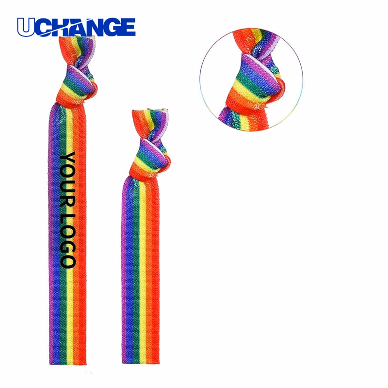 Rainbow Elastic Wristband for Parties