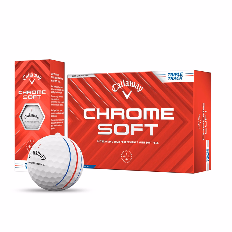 Callaway Chrome Soft Triple Track Half Dozen Golf Balls - MOQ 24 DZ