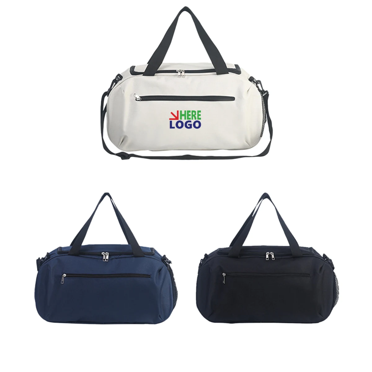 Solid Color Sports Travel Gym Bag 1