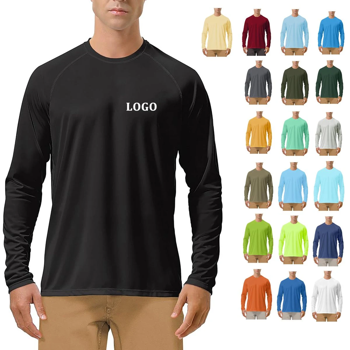 Men's UPF 50+ sun protection long sleeve 1