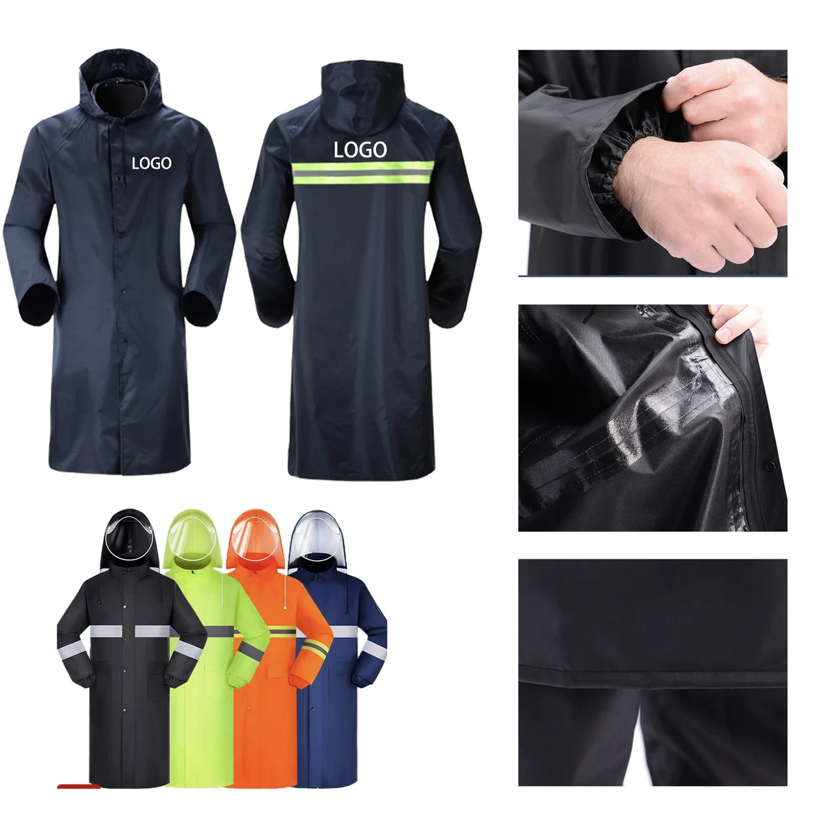 MOQ 10 PCS Waterproof Portable Raincoat 1