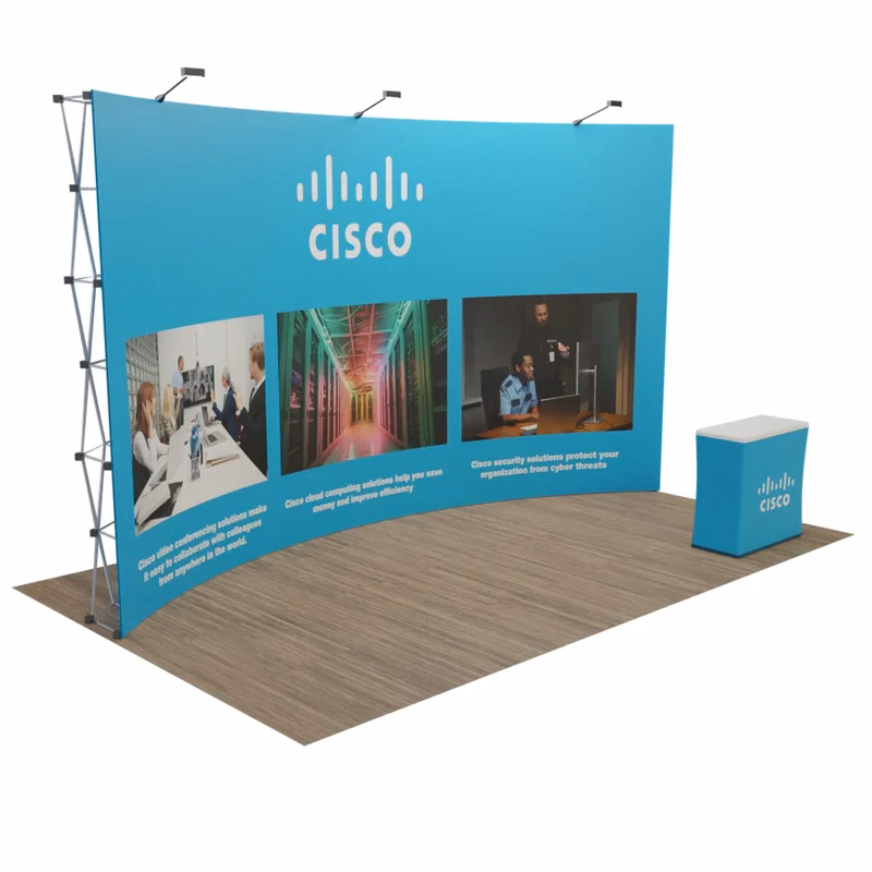 20' x 10' Curved Pop Up Display