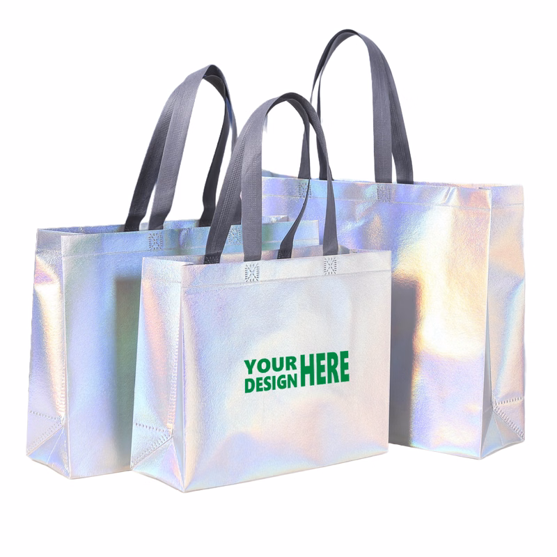 MOQ 50 Reusable Non-Woven Tote Bag for Fashion Store Packaging