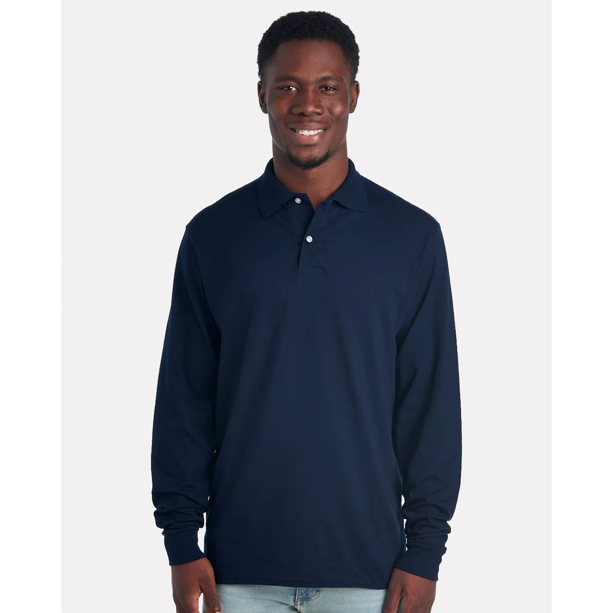 Men's Dri-Power® Long Sleeve Polo - 437LR 1