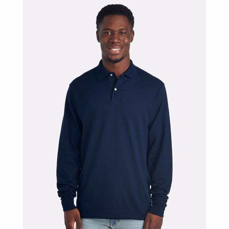 Men's Dri-Power® Long Sleeve Polo - 437LR