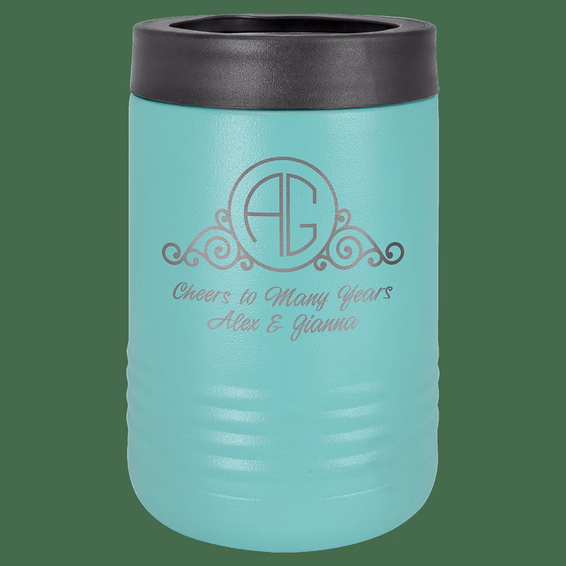 Teal Laser Engraved Polar Camel Beverage Holder