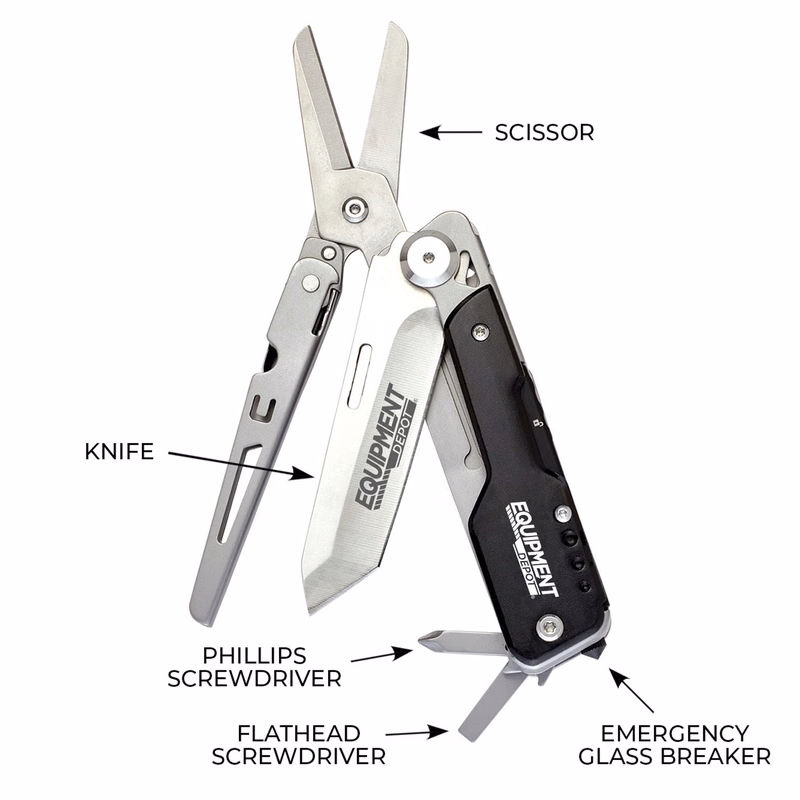 CEDAR CREEK® GEMINI 2-IN-1 SCISSOR KNIFE MULTI-TOOL
