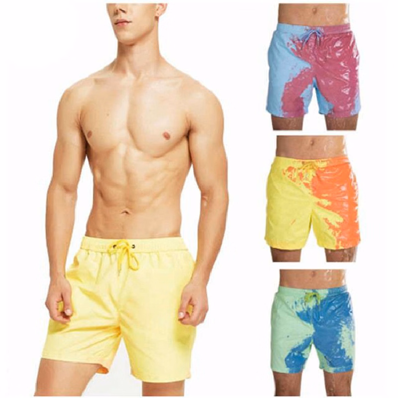 Change Color Beach Shorts Swimming Trunks