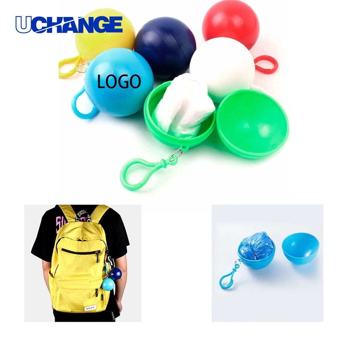 Spherical Portable Disposable Raincoat 1