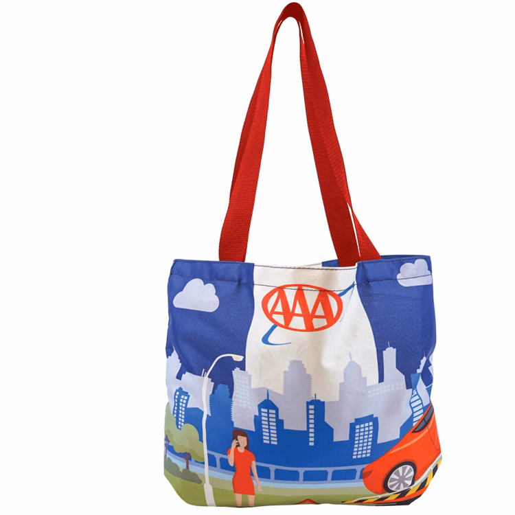 Wide Bottom Gusset Vibrant Color Cotton Tote