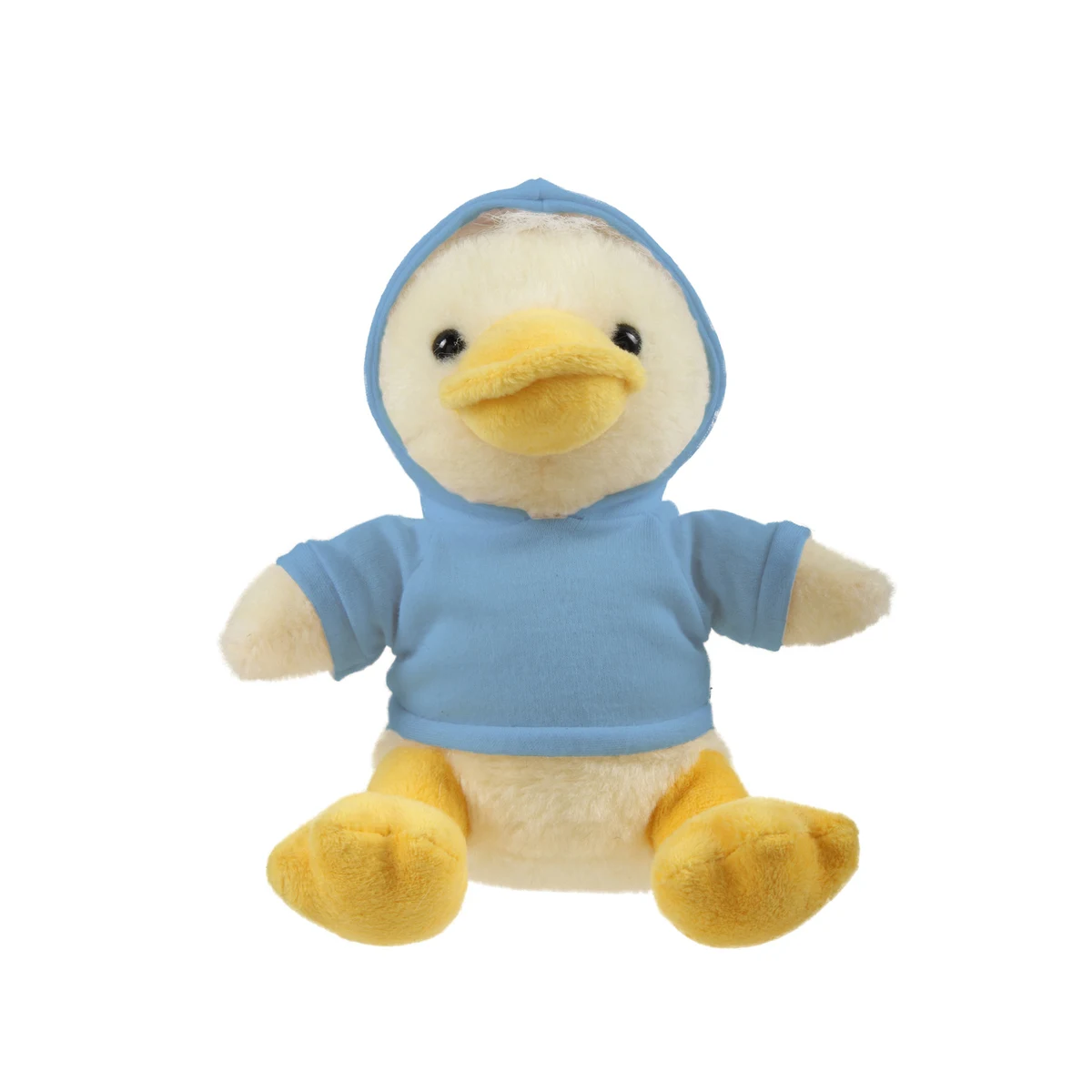 Soft Plush Sitting Duck wearing a Hoodie 1