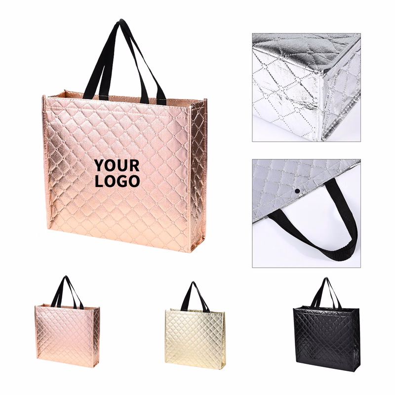 Laminated Non Woven Carry Tote With Long Handle
