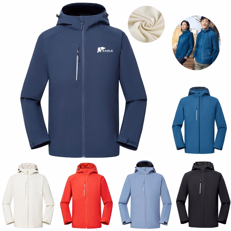 Thin Polyester Men's Oversized Windbreaker for Winter Hiking and Outdoor Activities