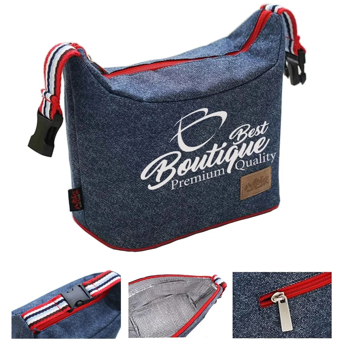 Custom Large Cooler Buckle Insulated Lunch Tote Bag 1