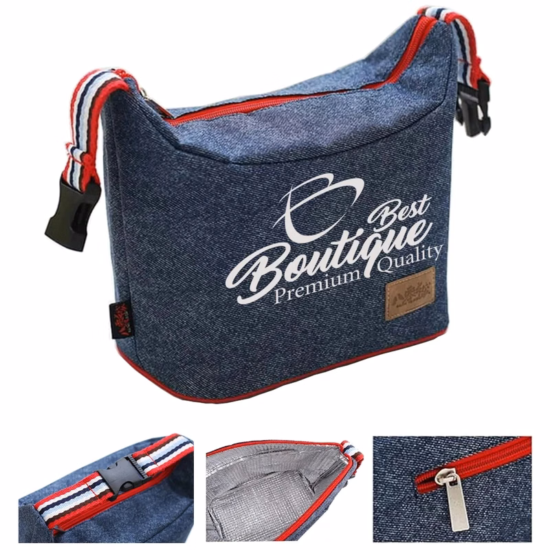 Custom Large Cooler Buckle Insulated Lunch Tote Bag