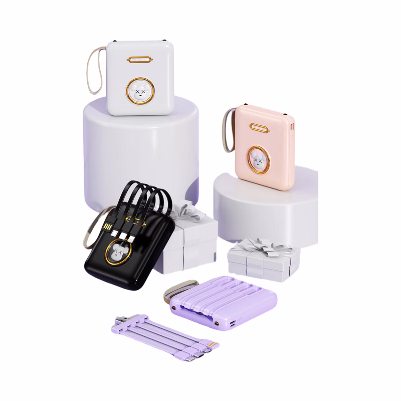 Cute Mini Portable Charger 6000mAh Power Bank