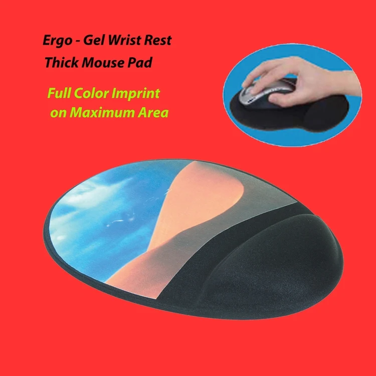 Soft-Top Mouse Pad with Ergo-Gel Wrist Rest 1