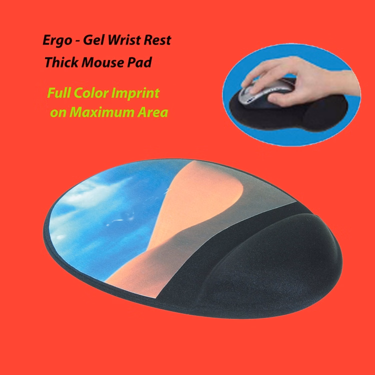 Soft-Top Mouse Pad with Ergo-Gel Wrist Rest