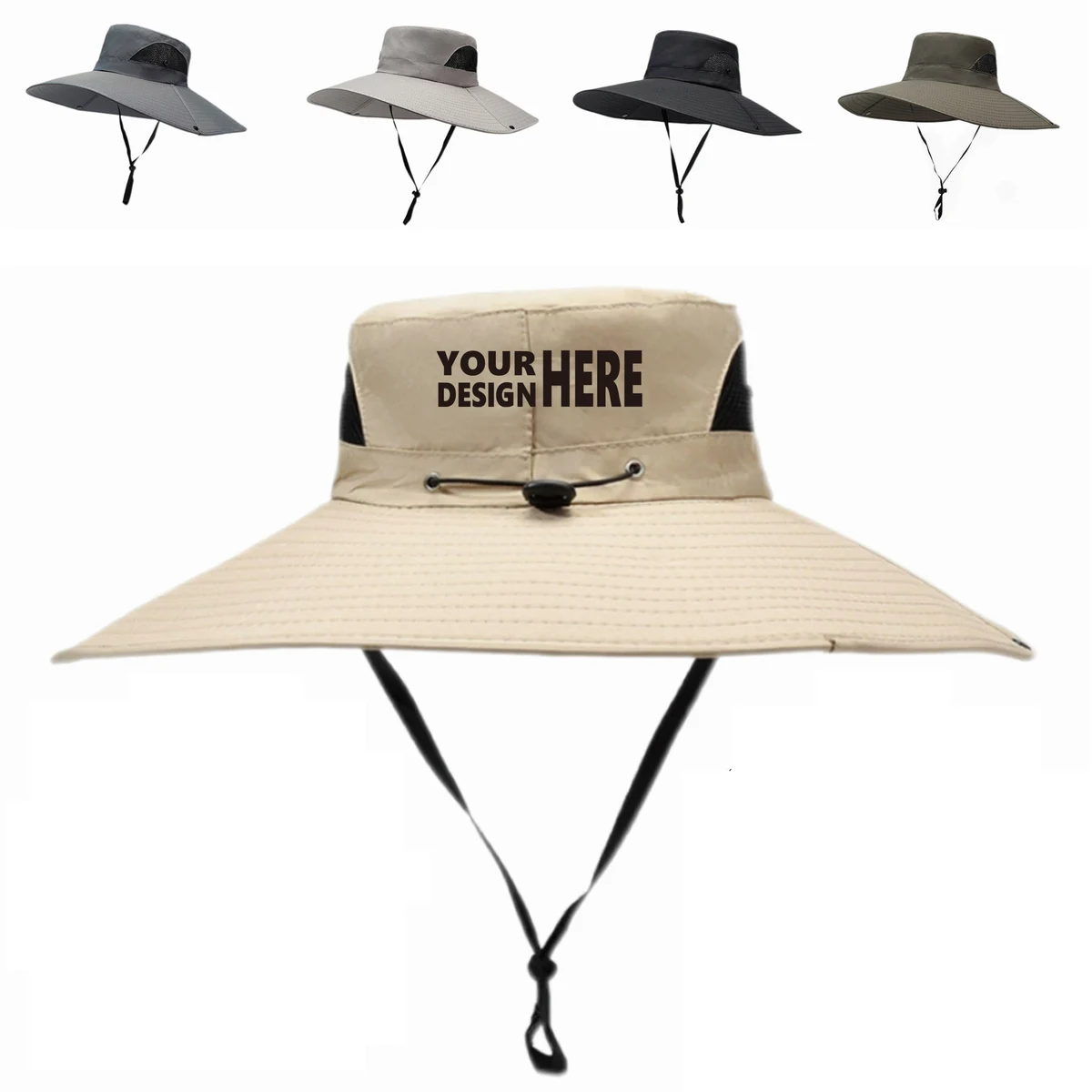 Drawstring Waterproof Fisherman's Hat 1