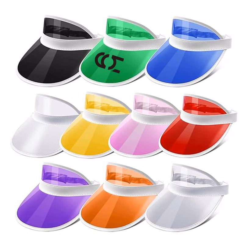 Unisex Sun Visors PVC Clear Cap