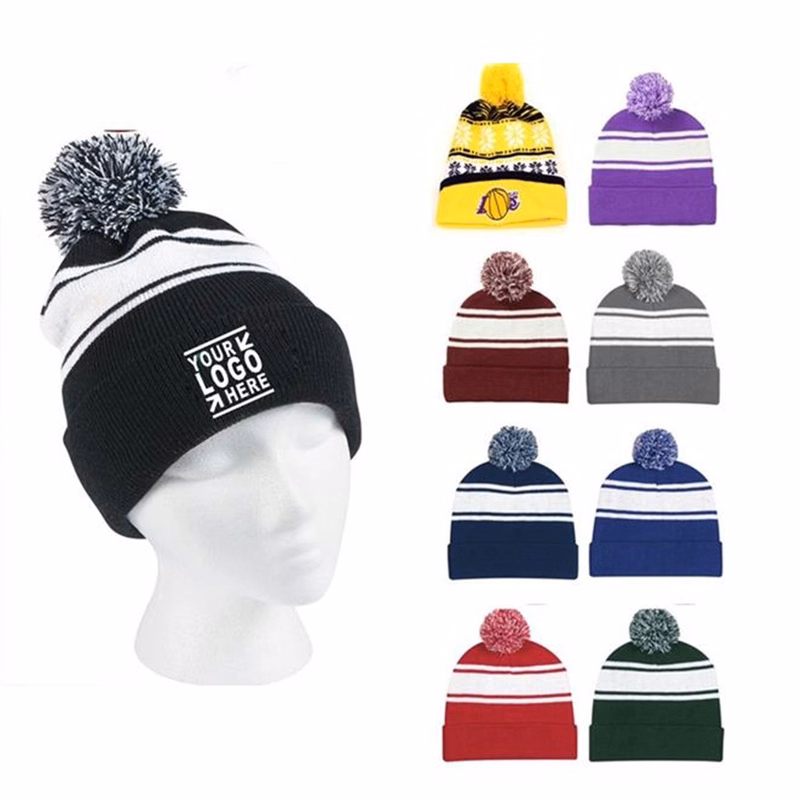 Custom Beanie With Cuff And Pom