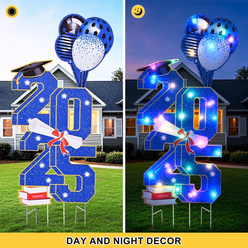Outdoor Lawn Graduation Yard Signs-Party Decoration